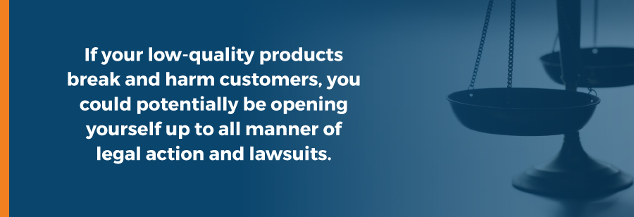 legal action for poor quality