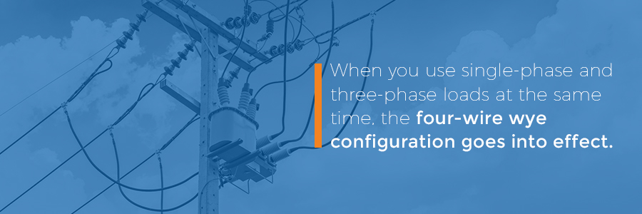 单相和三相负载同时运行