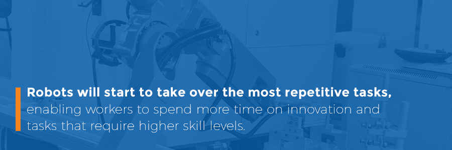 机器人接管了制造业的任务