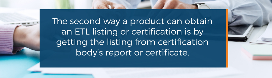 ETL-certification-by-report
