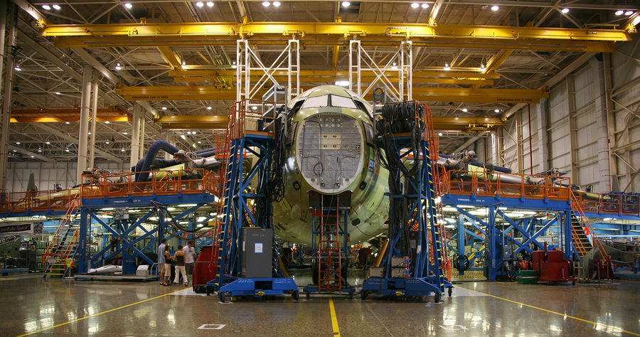 Inside Aerospace Manufacturing Plant