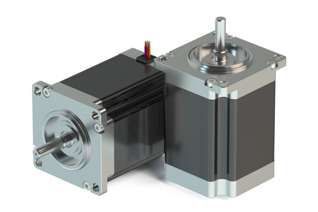 A servo motor and stepper motor